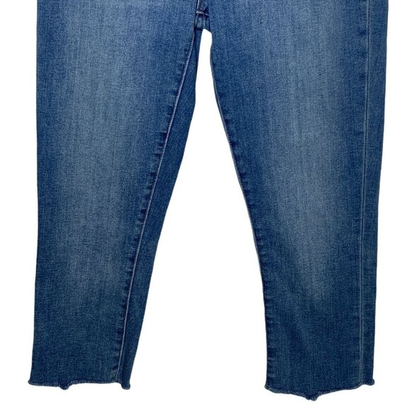 BDG Urban Outfitters High Rise Crop Skinny Jeans Size 28 Blue Stretch - Picture 3 of 12